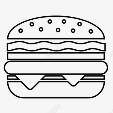 汉堡晚餐麦当劳图标图标