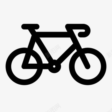 公路自行车车辆交通工具图标图标