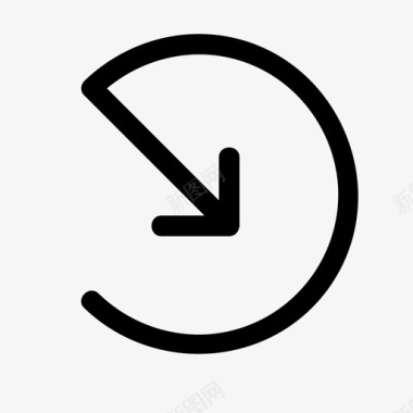 向左旋转东南左导航图标图标