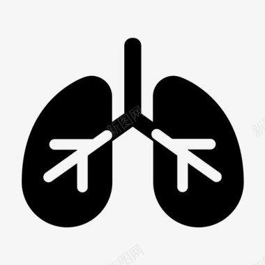 医疗健康医疗APP界面肺器官医疗图标图标