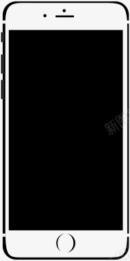 白色iphone 6图标图标