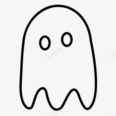 幽灵幽灵白色精灵图标图标