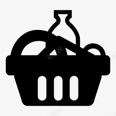 烹饪配料菜篮子零食图标图标