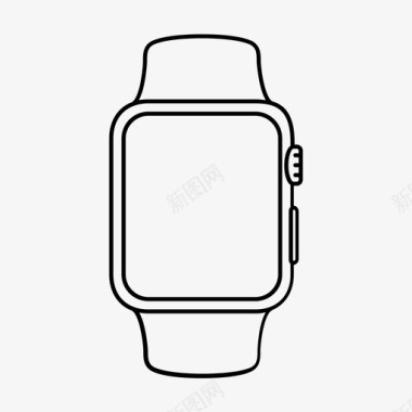 时间手表苹果手表时钟图标图标