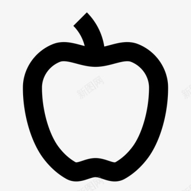 苹果甜简单图标图标