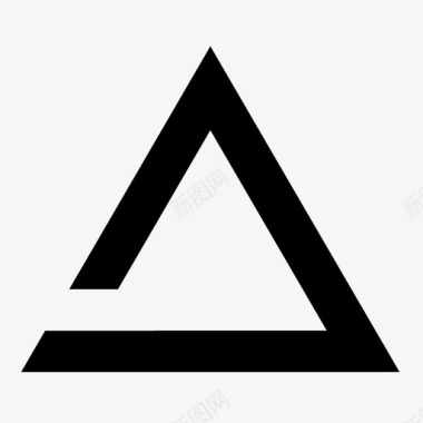 三角形简单形状图标图标