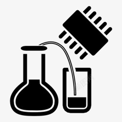 研究芯片数字实验室工厂研究图标高清图片