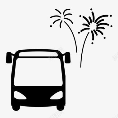 公共交通标识公共汽车交通方式公共交通图标图标