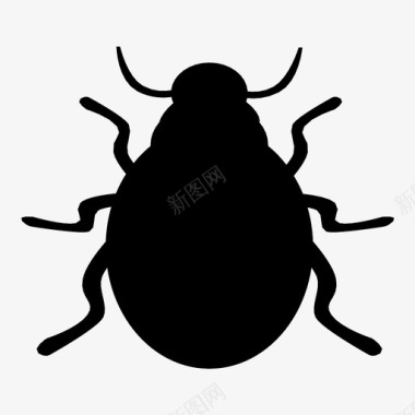 害虫昆虫蚂蚁甲虫图标图标