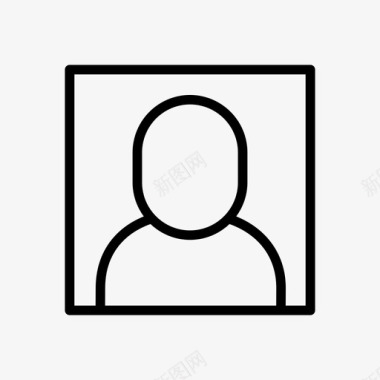 肖像肖像用户配置文件图标图标