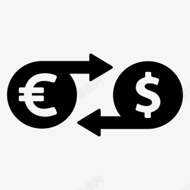 外汇货币兑换交易互换图标图标