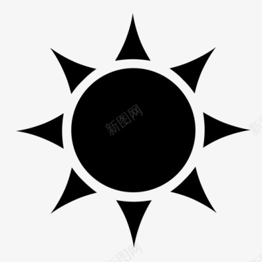 太阳太阳阳光夏天图标图标
