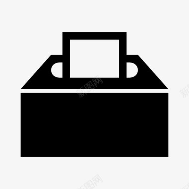 选票投票箱投票亭选票图标图标