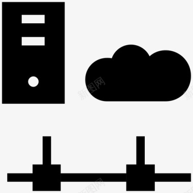 云数据海报网络云云计算图标图标