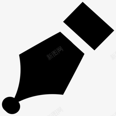 钢笔素描墨水图标图标