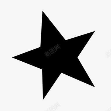 星星夜空五角星图标图标