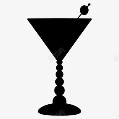 时光鸡尾酒饮料杯子图标图标