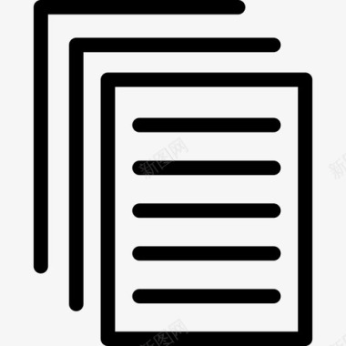 信息标志文件公文纸张图标图标