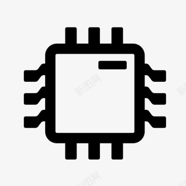 电脑信息图标微晶片电脑电脑晶片图标图标