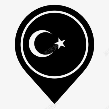 土耳其国家国旗图标图标