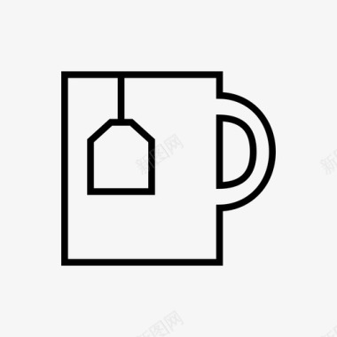 一杯茶罐子杯子图标图标