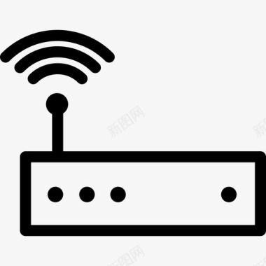 路由器矢量路由器天线扩展器图标图标