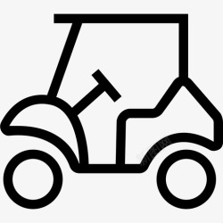 电镀车杆高尔夫球车高尔夫球杆高尔夫球手图标高清图片