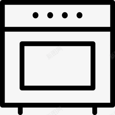 加热炉灶电器厨师图标图标