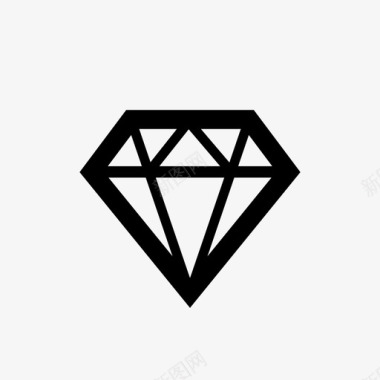 奢侈品钻石金钱珍贵图标图标
