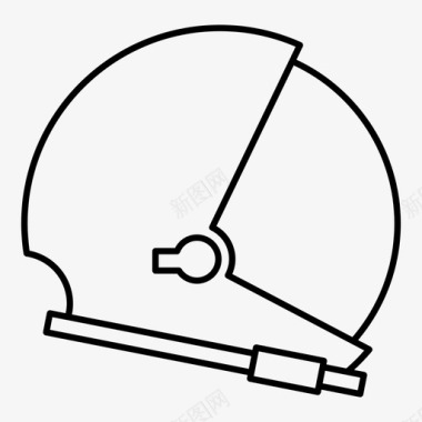 黑色帽子太空头盔宇航员帽子图标图标