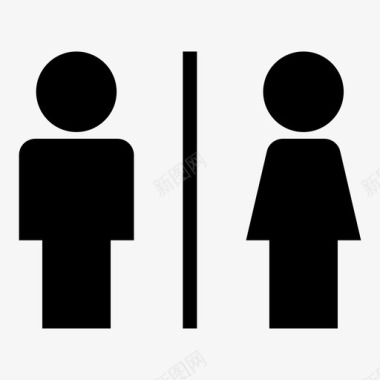 浴室卫生间中性款图标图标
