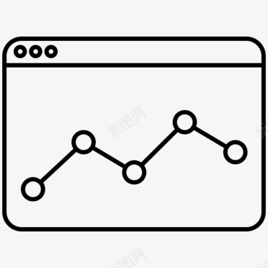 趋势线图表网站网页图标图标