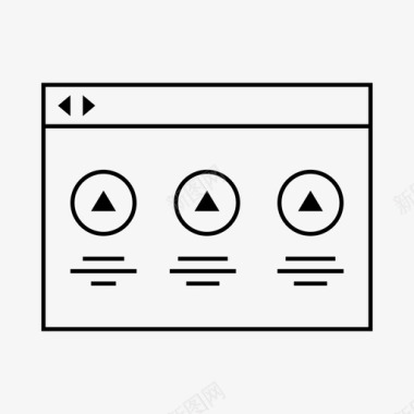 标志设计模板线框用户体验模板图标图标