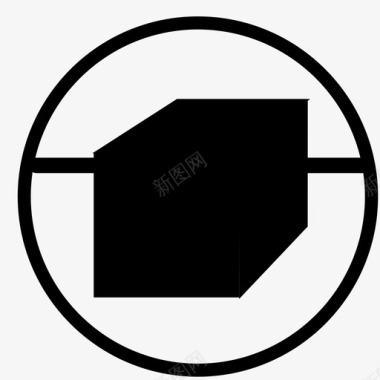 圆形巴德方块标志图标图标