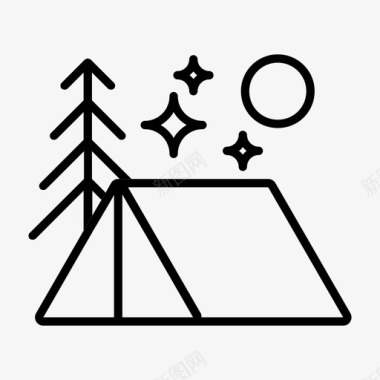 icon图片露营户外露营图标图标