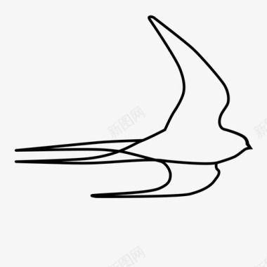 燕子图片燕子小鸟飞翔图标图标