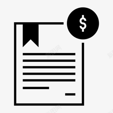 矢量VI手册证书报表工资图标图标