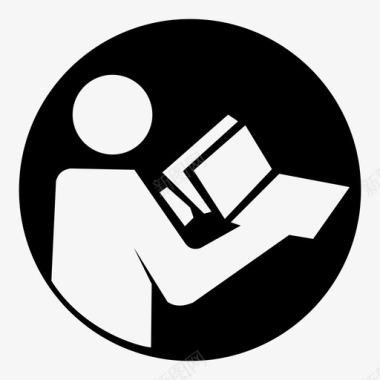 信息页面手册学生阅读图标图标