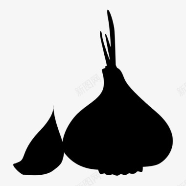 大蒜大蒜图标图标