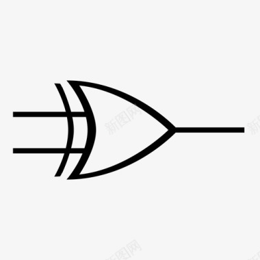 声波线异或门数字数字图标图标