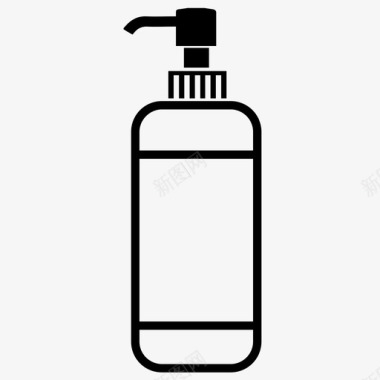瓶肥皂分配器瓶子液体肥皂图标图标