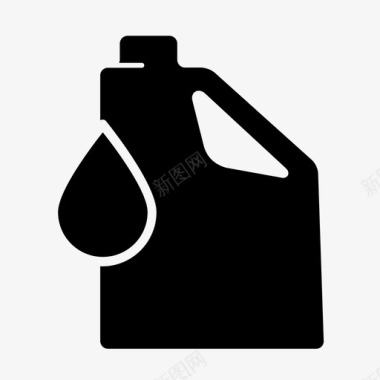 油壶瓶子化石燃料图标图标