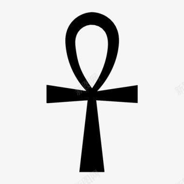 埃及背景安克十字架埃及图标图标