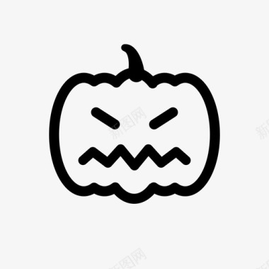 手绘南瓜灯jackolanternjacko灯笼请客图标图标