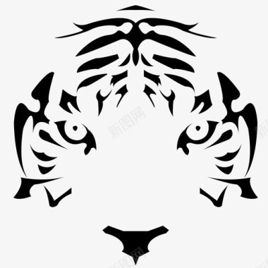 吃西瓜的老虎老虎皇家孟加拉虎动物园图标图标