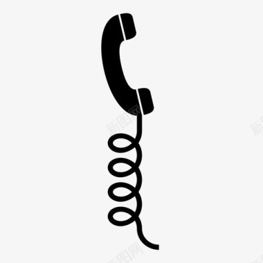 电话地址电话线说话螺旋图标图标