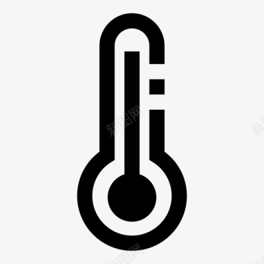 新年温度计天气温度图标图标
