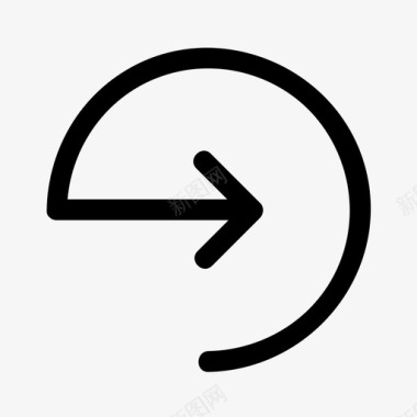 向左旋转重新开始导航大纲图标图标
