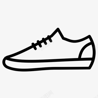 男式时装设计稿运动鞋穿着跑步图标图标