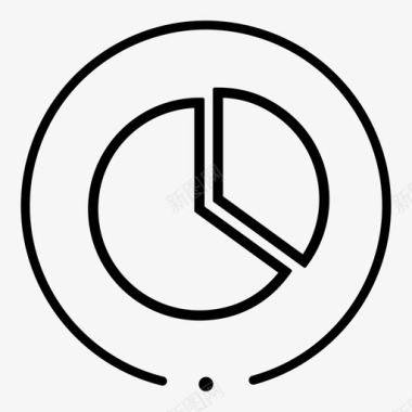 切片苹果图饼图图部分图标图标